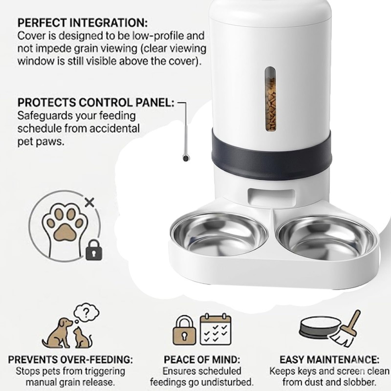 Pet Feeder UI Cover Compatible with PetLibro Granary, Automatic Feeder
