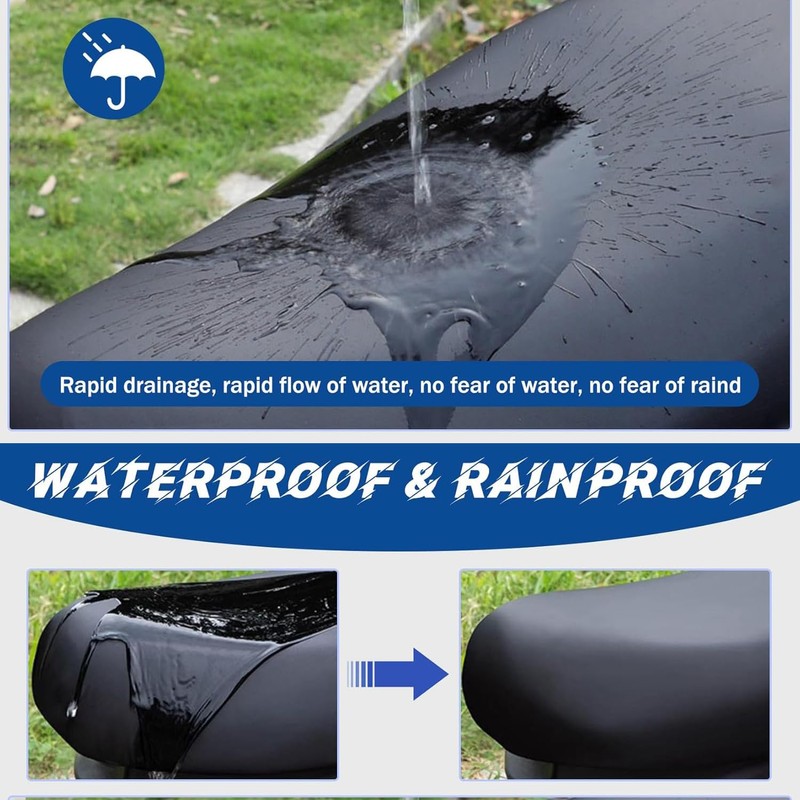 TRLREQ Universal Motorcycle Seat Cover, Waterproof Seat Covers, with Elastic