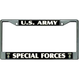 U.S. Army Special Forces #2 Chrome License Plate Frame