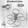 2 Pcs Folding And Swivelling Plastic Handheld Cup Holder， Carrying