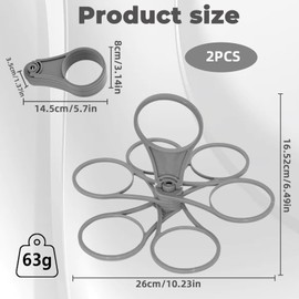 2 Pcs Folding And Swivelling Plastic Handheld Cup Holder， Carrying Drinks Carrier For 6-Cup Drinks, Drinks Holder Can Be Used To Carry Drinks At Parties And Gatherings.