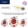 FLSNT 5000K Daylight LED Chandelier Edison Bulbs, 60W Equivalent, Dimmable