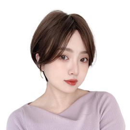 Brightlele tf1754-CR Short Bob, Full Wig, Women's, Wig, Women's, Black Hair, Men's Wear