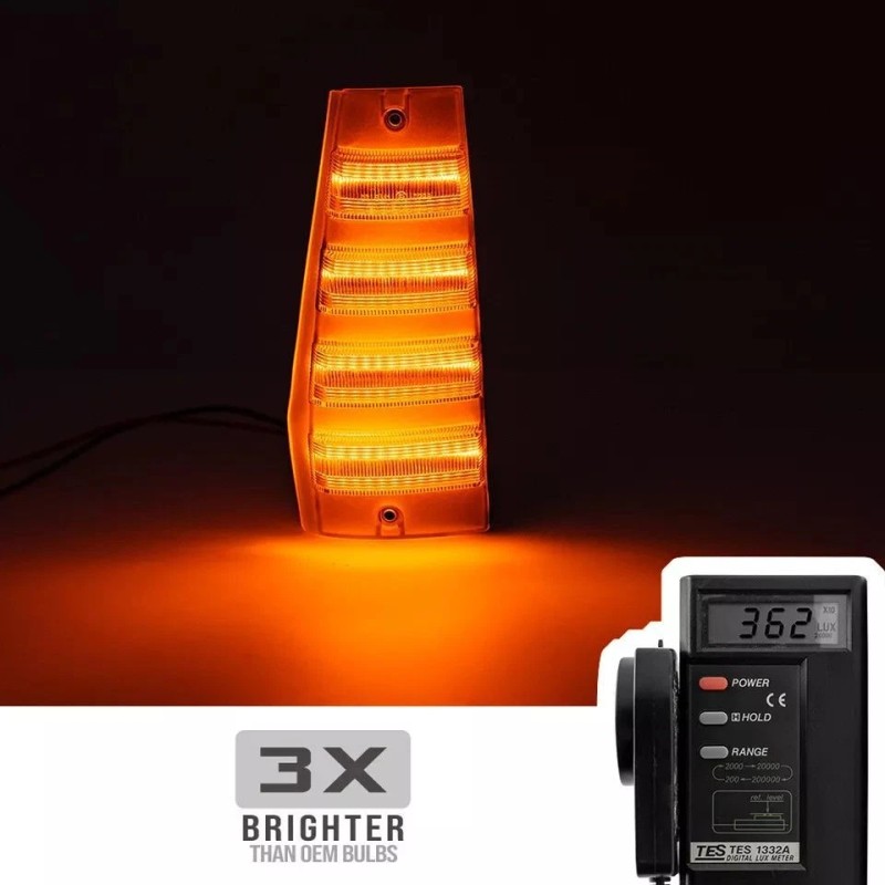 LUC Clear LED Front Side Marker Corner Signal Light For