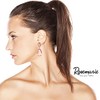 Rosemarie Collections Women's Stunning Dangle Teardrop Rhinestone Crystal Statement Post