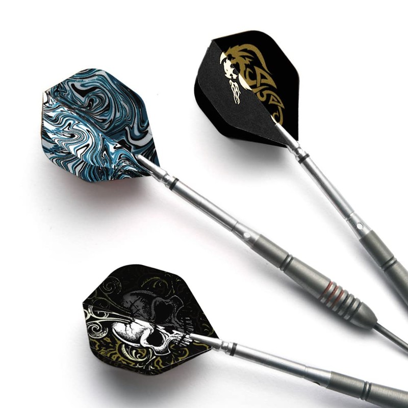 Chyaya Darts,18 Pcs Dart Flights Standard Shape Dartset Feather Replacement