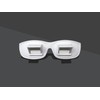 MOJO-HOME White Lazy Glasses Horizontal Reader Periscope Mirror Glasses -