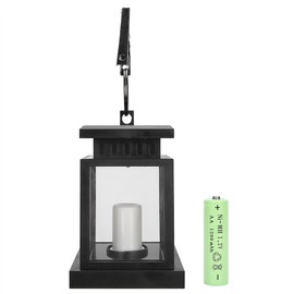 Solar Power Hanging Simulation LED Candle Light for Outdoor Garden Courtyard Decoration