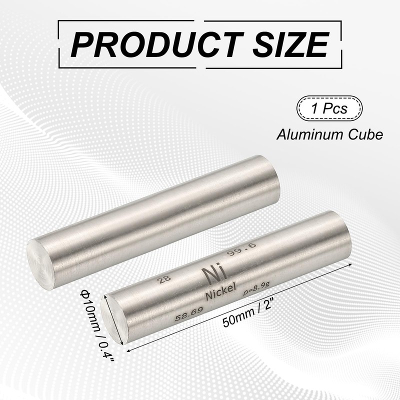 PATIKIL Nickel Stick 0.4" x 2" High Density Nickel Element