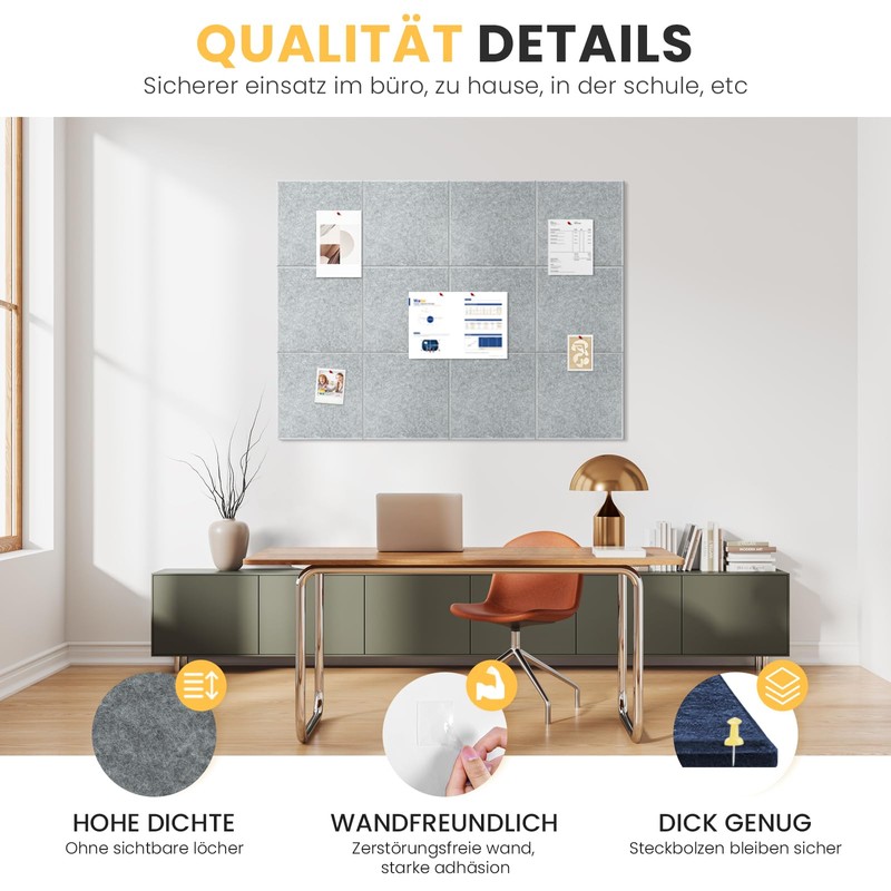 Large Felt Notice Board