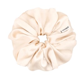Shhh Silk Oversized Nude Silk Scrunchie