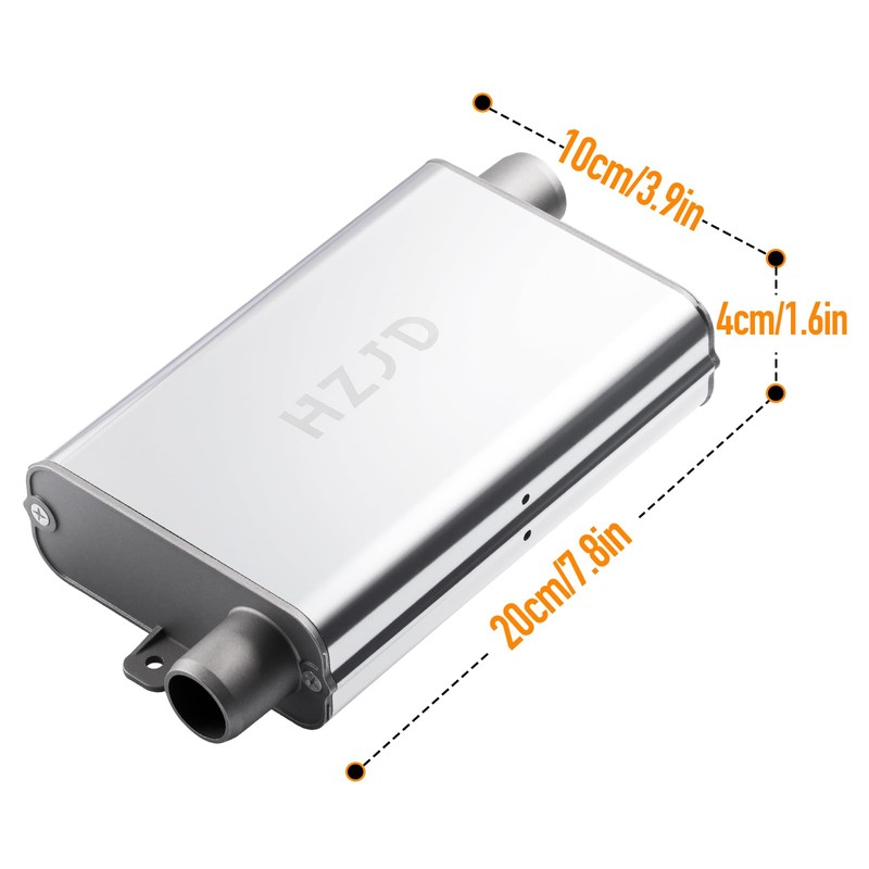 HZJD Exhaust Pipe Silencer Muffler, 24mm, for Diesel Parking heaters