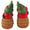 BWG Gonk 22cm Gnome On Beehive Garden Ornament Figurines (Set