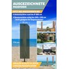 Menz Parasol Protective Cover – Weatherproof Protective Cover for Umbrella,
