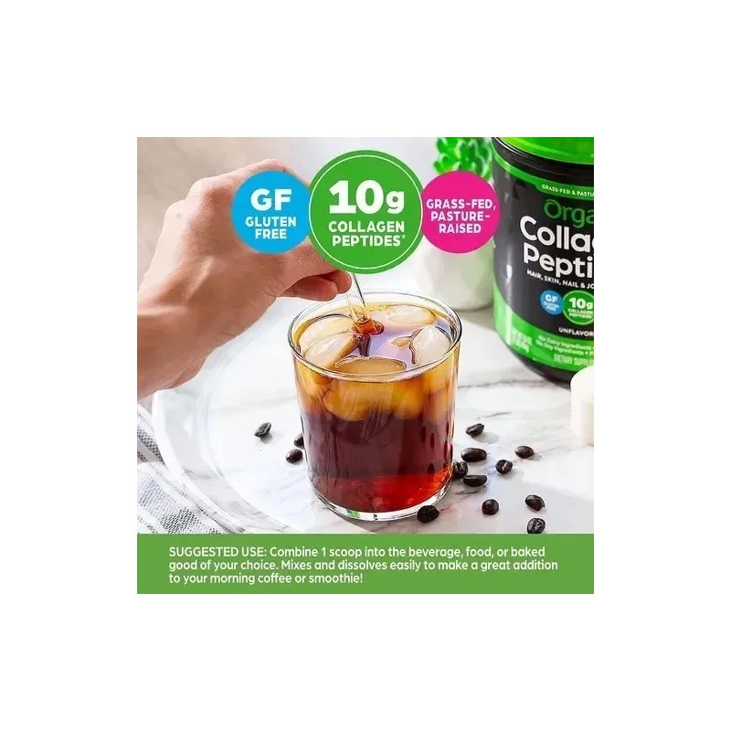 Orgain Collagen Peptides Sin Sabor 454 Gr Péptidos Polvo