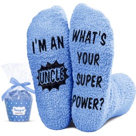 HAPPYPOP Funny Men Socks For Uncle - Tio Gifts Uncle Gifts From Niece Nephew, Favorite Uncle Gifts Funny Uncle Gifts, Uncle Socks