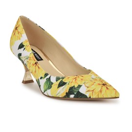 Nine West Ariella2-Yellow Multi/Yellow Rose On Po Shoe Size 7.5