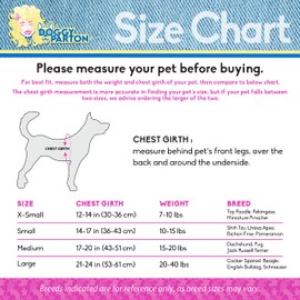 Dolly Doggy Parton Dog Harnesses and Leash/Collar Set Collection, Pink Spoiled Harness with Flounce, Small
