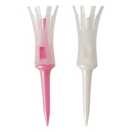 Tabata(タバタ) ゴルフ ティー 段 プラスチックティー 34mm 段付き リフトティーソフト レギュラー 5本入 パールピンク GV0447 PP