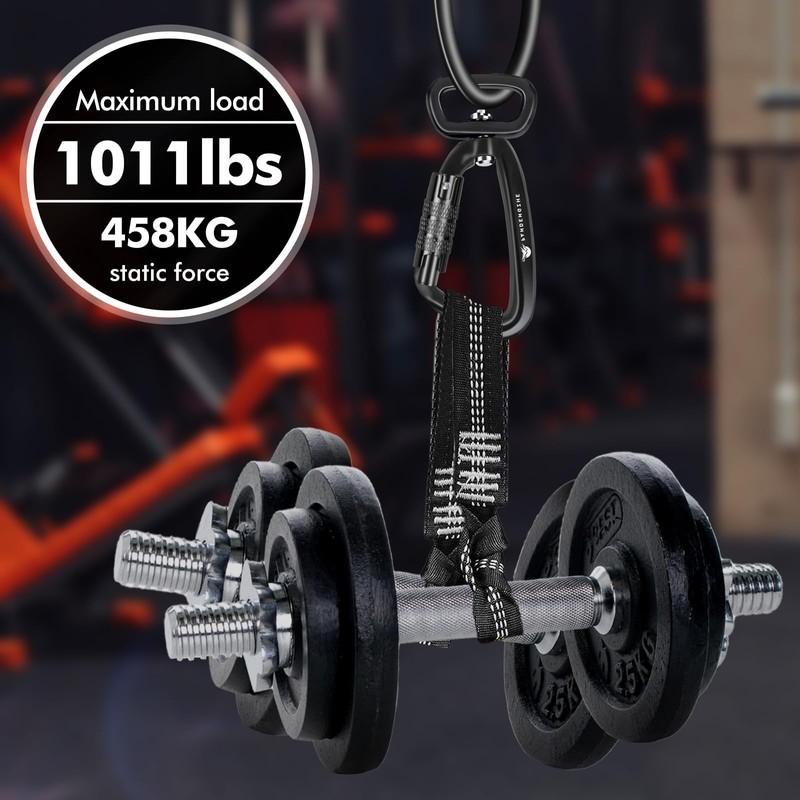 PANDENGZHE Locking Carabiner Clip 2.5" with Swivel Ring for Securing