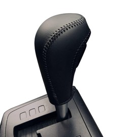 SYOWADA Funda de Cambio de Marchas de Cuero Sintético Funda de Cambio Negra de Repuesto para Ford Focus 2012-2016, Repuesto para Fiesta 2014-2016, Fusion S/SE 2013-2016