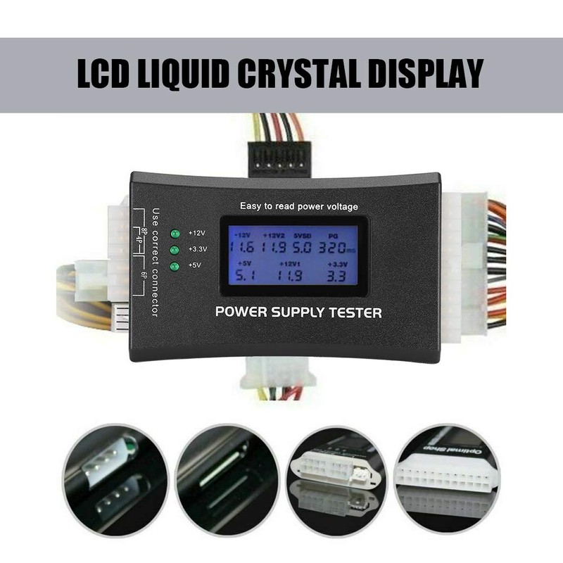 20 Pin / 24 Pin ATX LCD Computer Power Supply