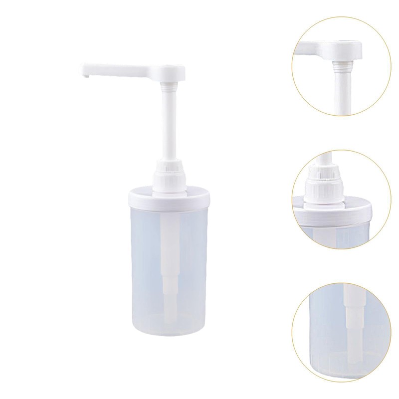 Qianly Quantitative Squeeze Bottle Sauce Pump Dispenser Pump Container Honey