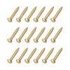 METALLIXITY Small Nails (2.8x20mm) 25pcs, Brass Tiny Hardware Nails -