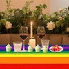 Rainbow Table Cloth, Rainbow Plastic Tablecloth, Disposable Plastic Rectangular Table