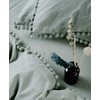 TanNicoor Pom pom Fringe Pillowcases,Green Tassel Ball Pillow Sham Set