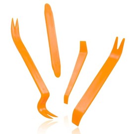 WALWAL 4Pcs Auto Trim Removal Tool Set – Professional Grade No Scratch Plastic Pry Kit for Car Door Clip Panel & Audio Dashboard Dismantle,Ergonomic Design for Cars, RV Interior & Exterior