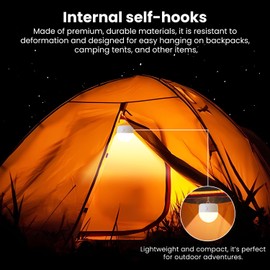 2Packs E12 Rechargeable Magnetic Light Bulbs with Remote and Hook, 10W 900LM Battery operated Emergency LED Bulb 3500mAh, Portable Large Camping Tent Lamp for Home, Hurricane, Power Outage & Outdoor