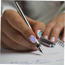 Healeved Nail Art Decor Christmas Nail Decals Fingernail Sticker DIY Manicure Durable Material Random Style