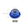 10PCS M4 Flanged Nuts Aluminum Alloy Nylon Insert Self-Lock Hex