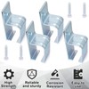 Tandefio 4 Pcs Box Rail Hanger Bracket with Bolts Heavy