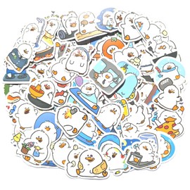 100 Pcs Cute Fat Duck Stickers for Kids Scrapbooking Water Bottles, Duck Stickers Decals Stuff