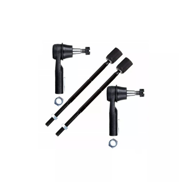 PartsW 4Pc New Inner & Outer Tie Rod Ends Steering