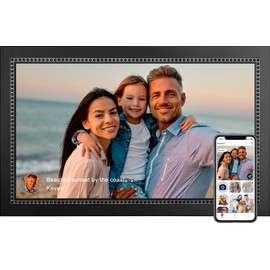 Digital Picture Frame 15.6 Inch Large Digital Photo Frame with 1920 * 1080 IPS Full HD Touchscreen, Humblestead 64GB WiFi Smart Frame Share Photos and Videos via AiMOR App, Wall Mountable