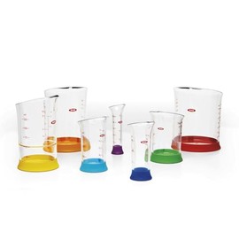 OXO Good Grips - Juego de vasos medidores, 7 piezas, multicolor                                                                                       