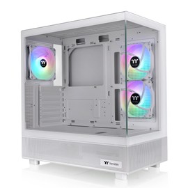Thermaltake View 270 Plus TG ARGB Snow Mid Tower E-ATX Case; 3x120mm ARGB Fans Included; Support Up to 360mm Radiator; Front & Side Dual Tempered Glass Panel; CA-1Y7-00M6WN-01; 3 Year Warranty