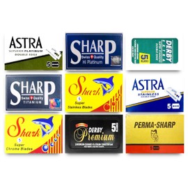 Astra Shark Derby GiIIette Permasharp Razor Blades (Pack of 45)