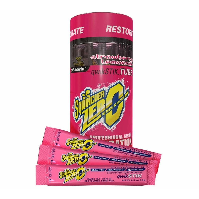 Sqwincher ZERO Sugar Free Electrolyte Powder Beverage MIXED BERRY 30