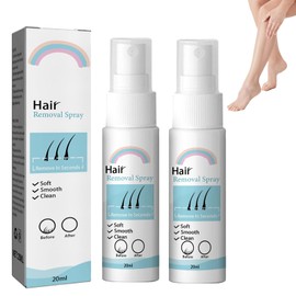 2 Stück Haarentfernungscreme, Enthaarungscreme, Schnelle und Effektive Haarentfernung für Männer Frauen, Creme zur Haarentfernung für Achsel, Brust, Arme und Beine, Haarentfernungsspray