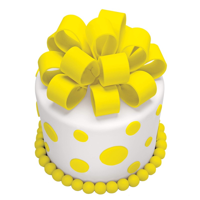 Satin Ice Yellow Fondant, Vanilla, 4.4 Ounces