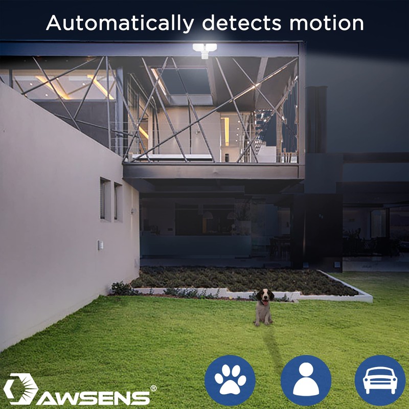 AWSENS 270 Degree 30W Integrated LED Security Lights Motion Sensor