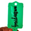 100pcs Reusable Blank Plastic Tags Ties Key Tags 1.45"*2.48" Serrated