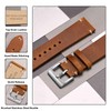 Anbeer Watch Band, Military Style Top Grain Leather, Quick Release