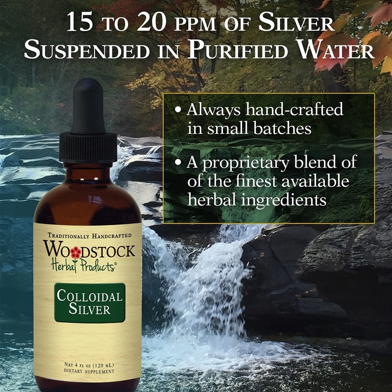 Woodstock Herbal Products Colloidal Silver, 4 OZ