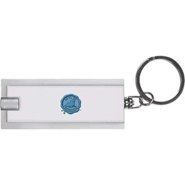 Azeeda 'Seal of Approval' LED Torch Keyring – Compact Pocket Flashlight with Keychain – Handy Mini Light for Bags and Keys (KT00044844)