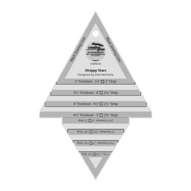 Creative Grids Strippy Stars Tool 5in x 7-1/2in Quilt Ruler - CGRDH2